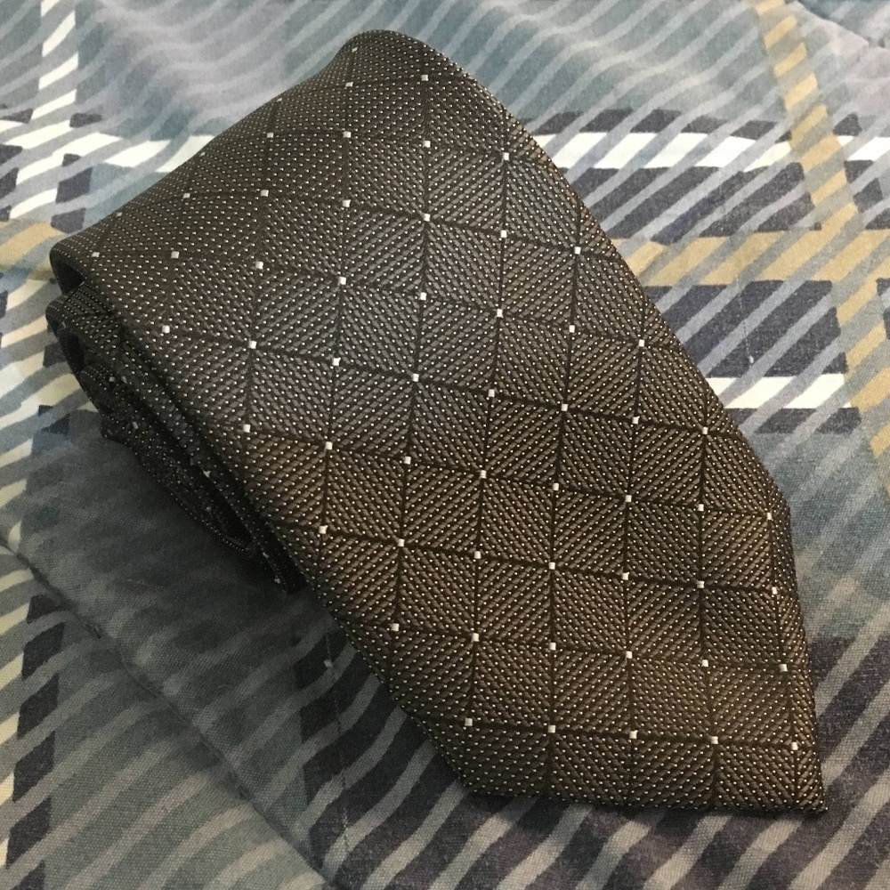 Perry Ellis Portfolio black slim tie